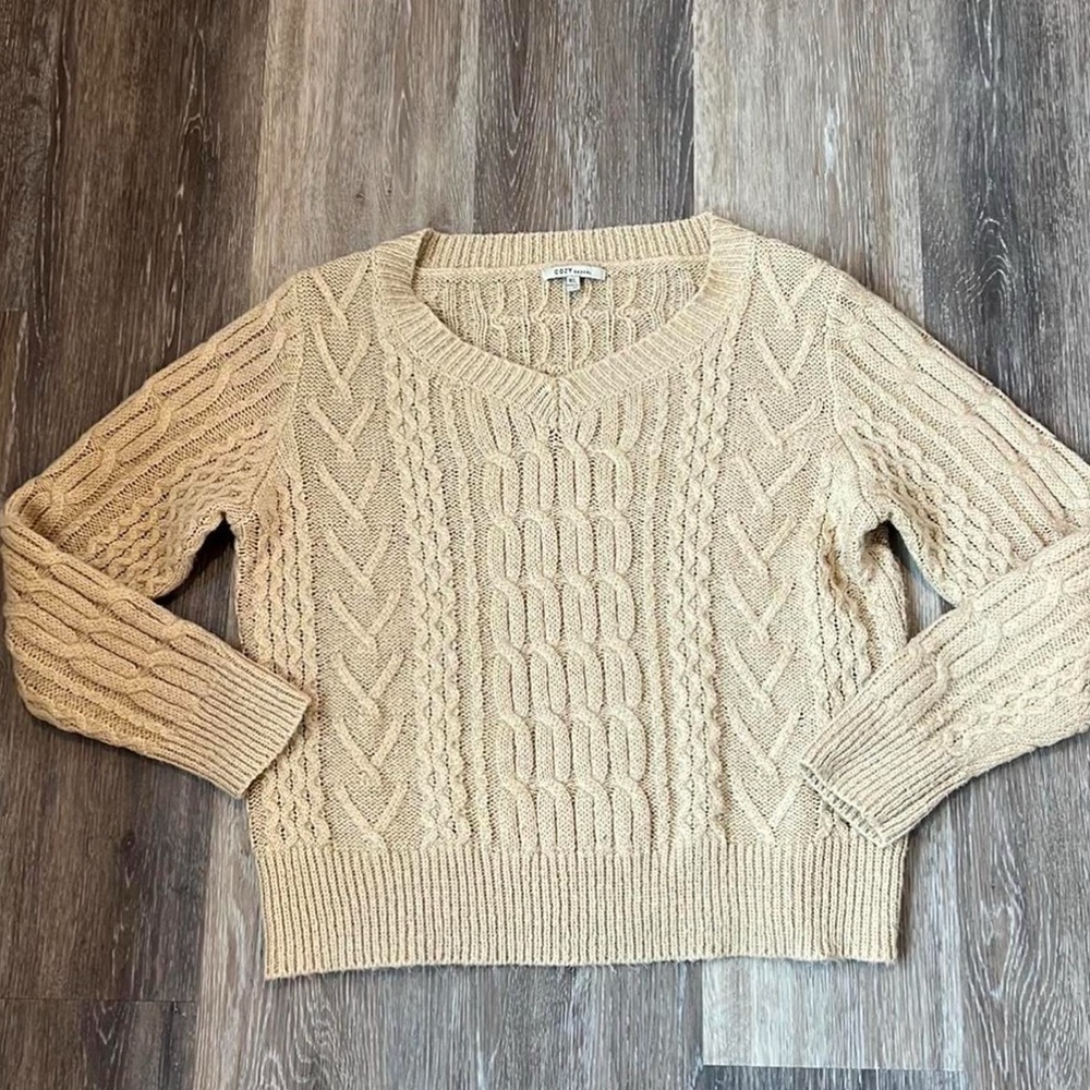 Cozy Casual Cable Knit Sweater